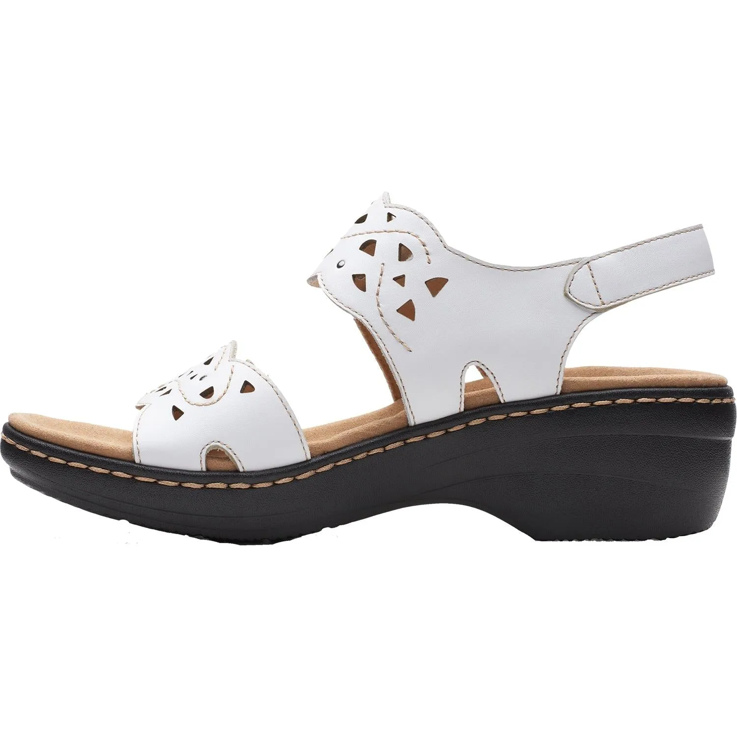 Women's Clarks Merliah Dove White Leather