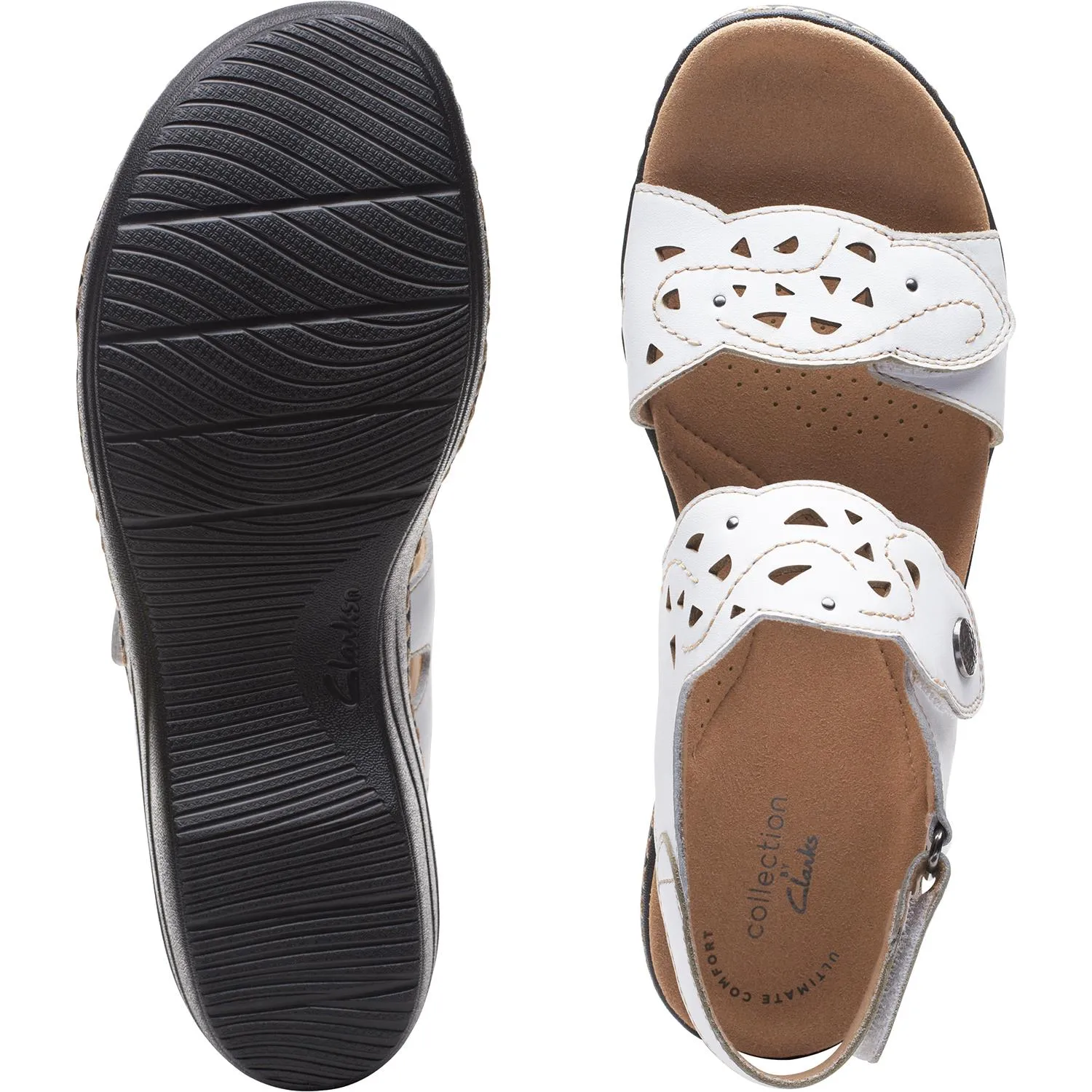 Women's Clarks Merliah Dove White Leather