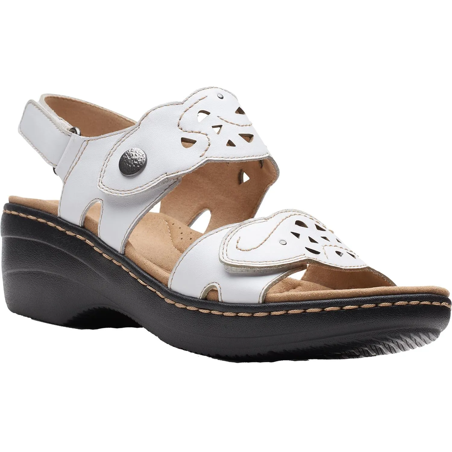 Women's Clarks Merliah Dove White Leather