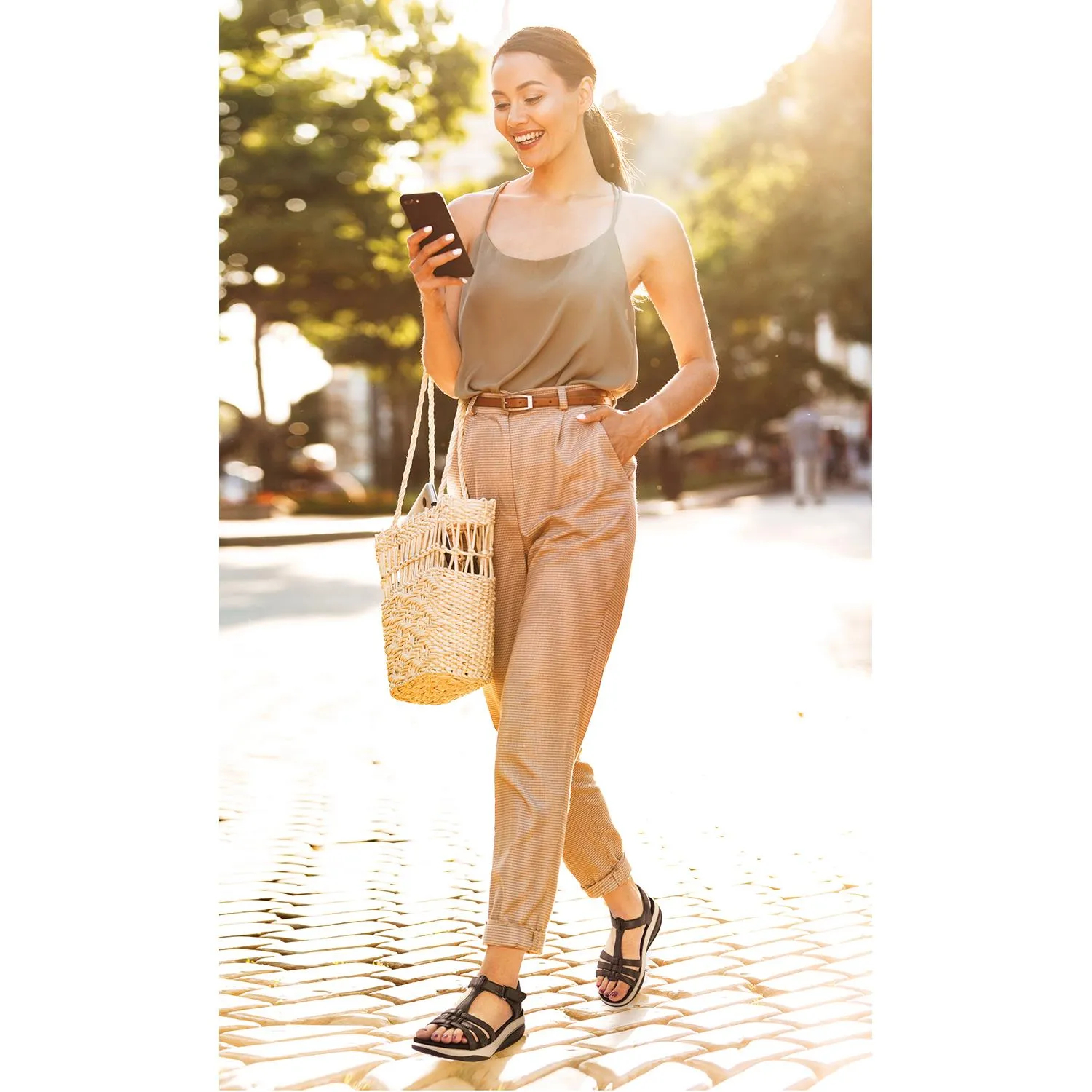 Women's MBT Rani Taupe Leather