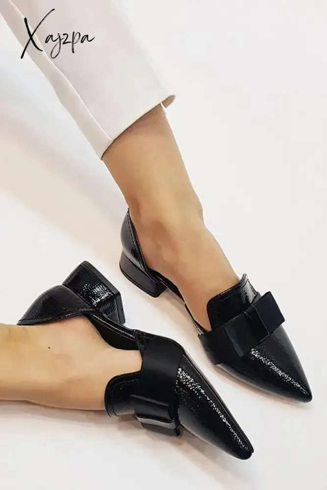 Xajzpa - Bow Pointed Flats