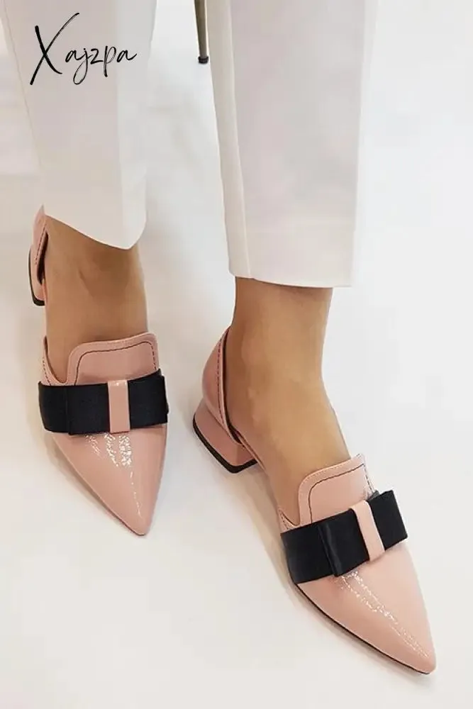 Xajzpa - Bow Pointed Flats