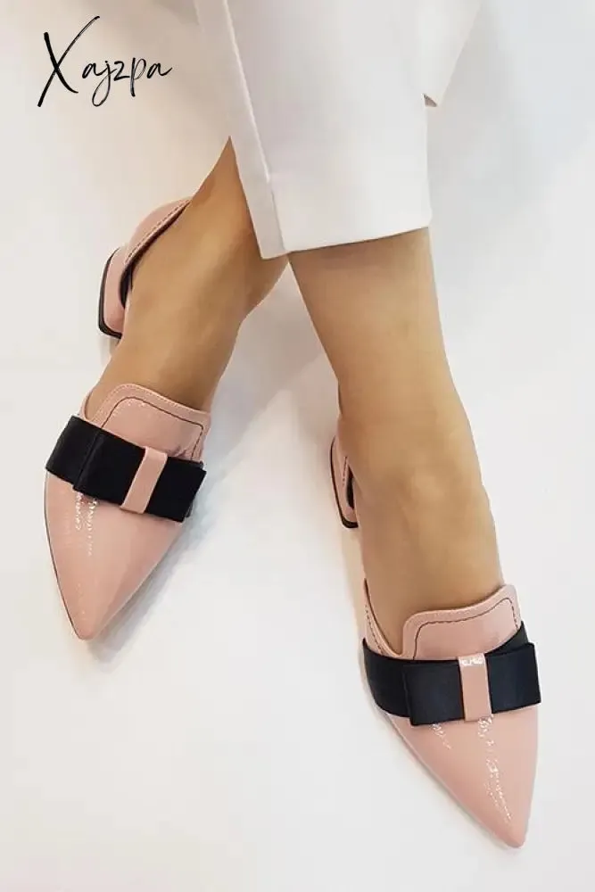 Xajzpa - Bow Pointed Flats