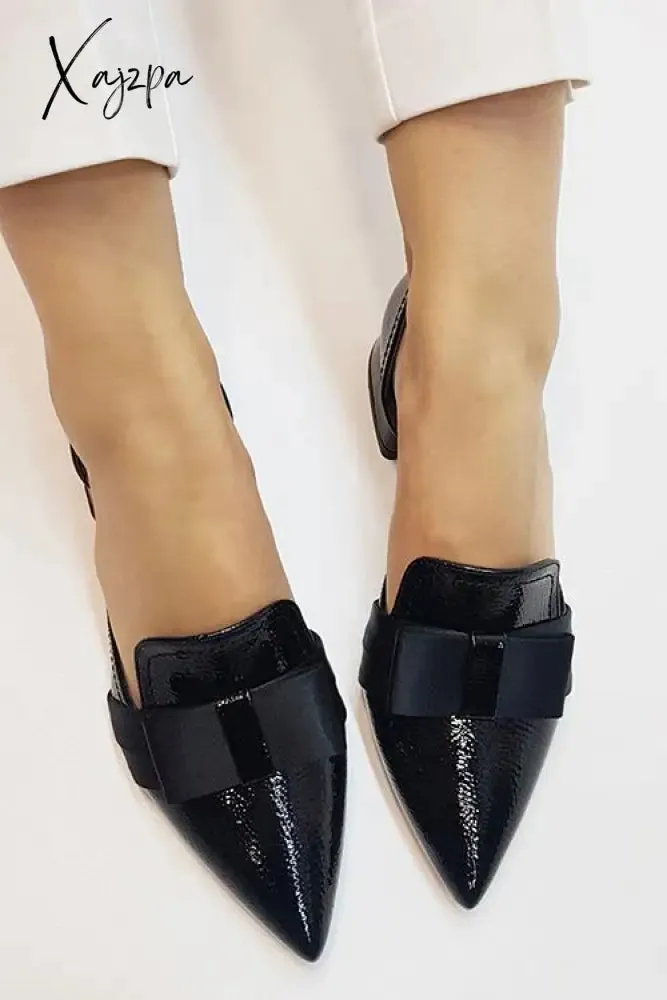 Xajzpa - Bow Pointed Flats
