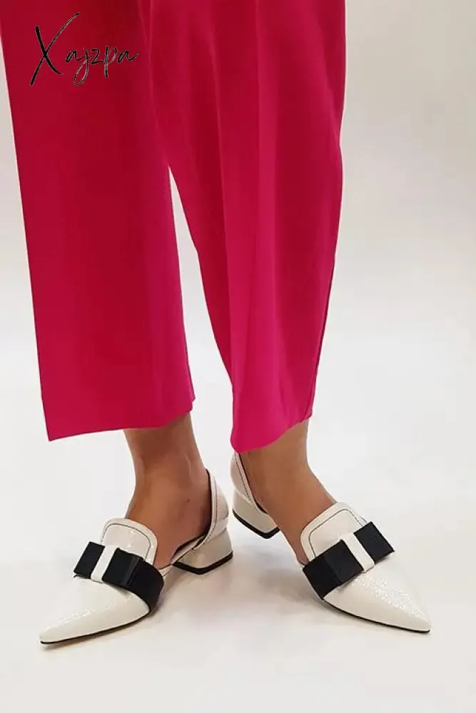 Xajzpa - Bow Pointed Flats