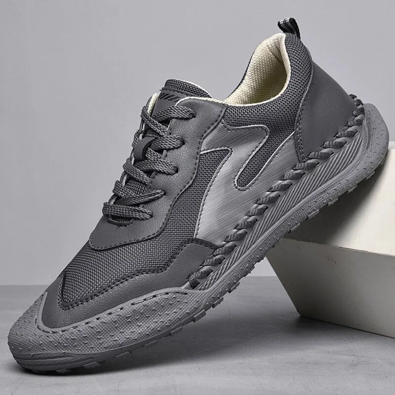 xiangtuibao Casual  Sneakers Men Shoes Luxury Leather Flats Autumn Plus Size 46 Fashion Lace Up Handmade Running Sports Tennis Shoes for Men