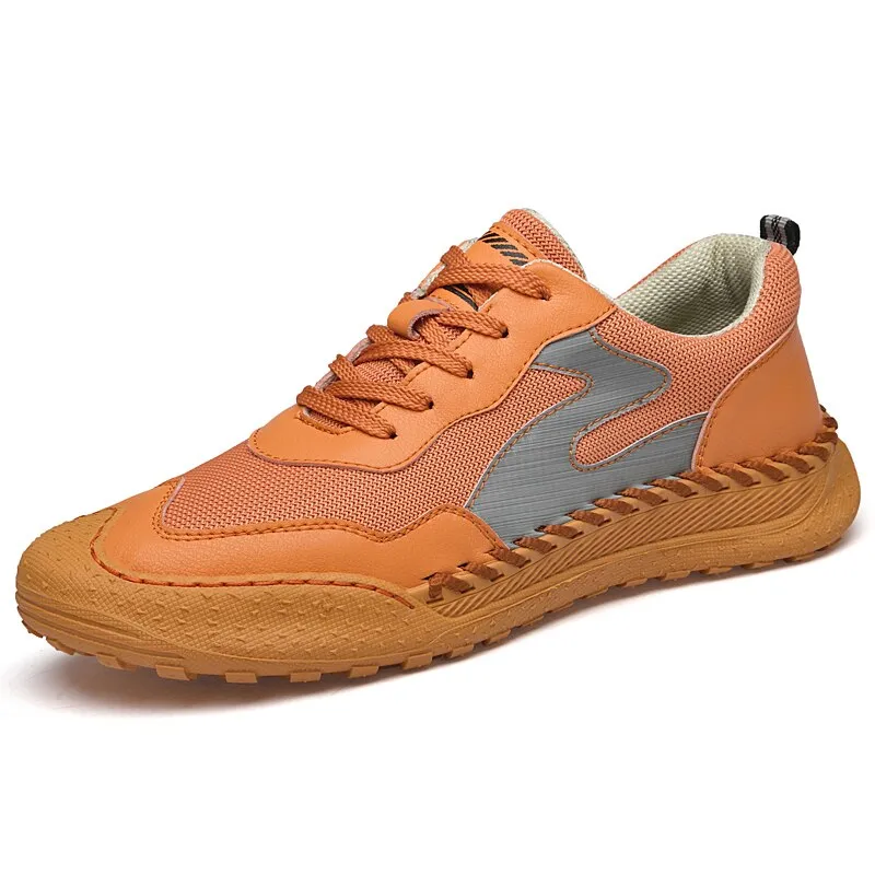 xiangtuibao Casual  Sneakers Men Shoes Luxury Leather Flats Autumn Plus Size 46 Fashion Lace Up Handmade Running Sports Tennis Shoes for Men