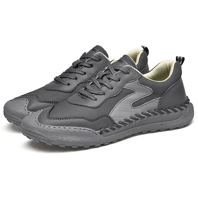 xiangtuibao Casual  Sneakers Men Shoes Luxury Leather Flats Autumn Plus Size 46 Fashion Lace Up Handmade Running Sports Tennis Shoes for Men