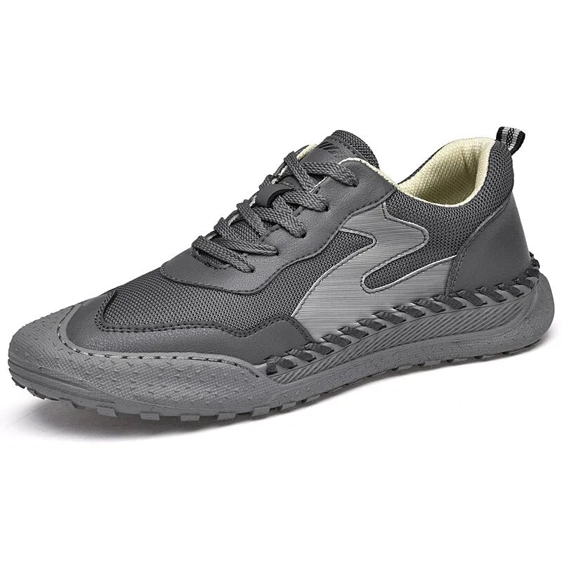 xiangtuibao Casual  Sneakers Men Shoes Luxury Leather Flats Autumn Plus Size 46 Fashion Lace Up Handmade Running Sports Tennis Shoes for Men