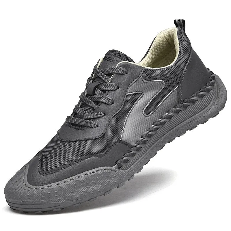 xiangtuibao Casual  Sneakers Men Shoes Luxury Leather Flats Autumn Plus Size 46 Fashion Lace Up Handmade Running Sports Tennis Shoes for Men
