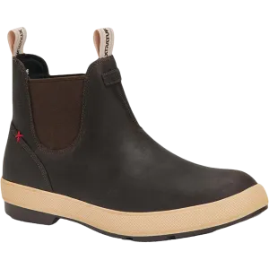 XTRATUF Men's Legacy Leather Chelsea Brown Waterproof Boots LCM900