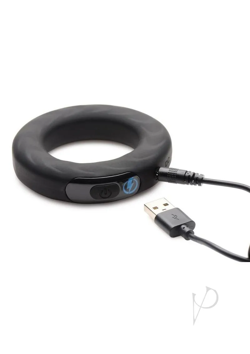 Zeus Vibe Estim Cockring W/remote 50mm