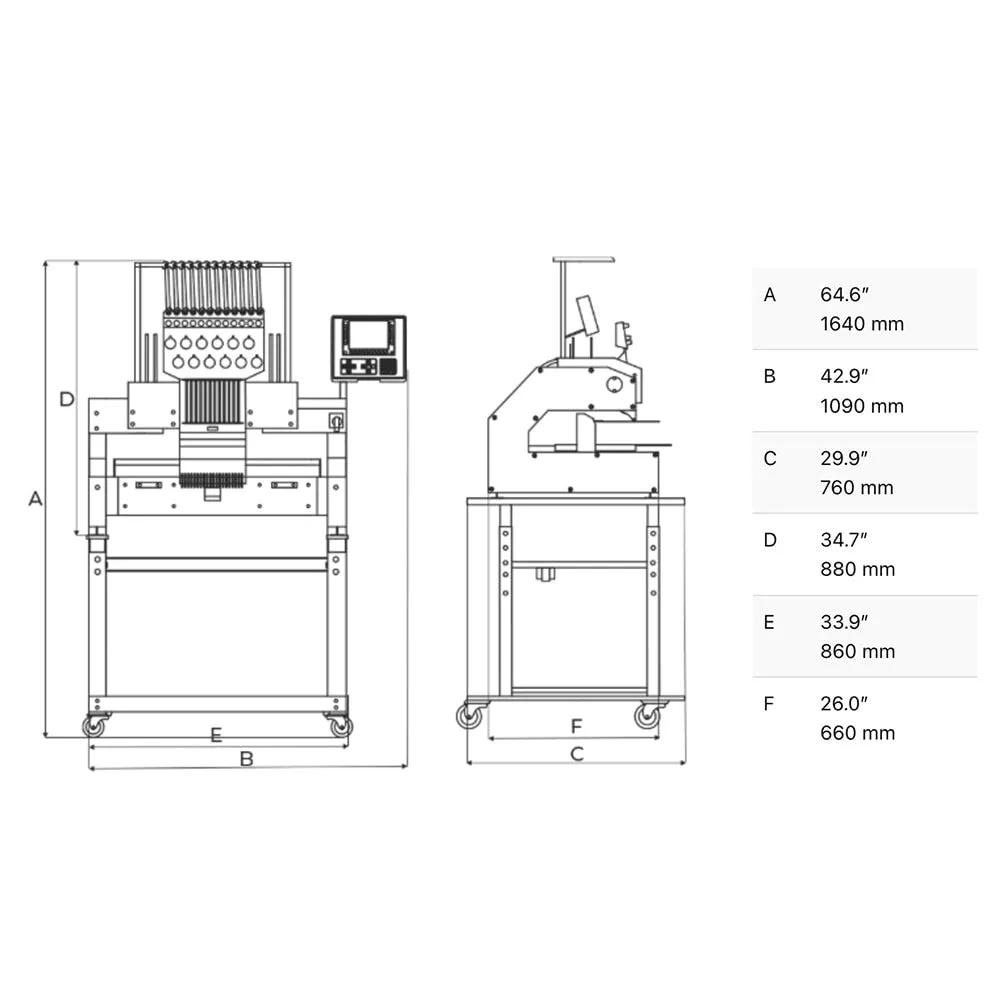 ZSK Sprint Classic Embroidery Machine - Single Head